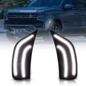 White Side Marker Lights For 2021-up Cadillac Escalade Chevy Suburban GMC Yukon (Option: White)