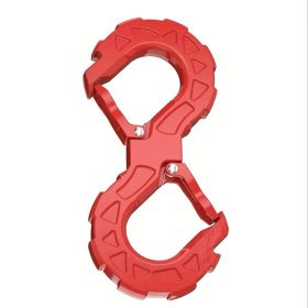 Multi Functional High-quality S-shaped Trailer Tow Hook, Heavy-duty G80 Alloy Steel, Towing Hook Load Capacity Of 33000 Pounds, Suitable For Off- (Option: Red)