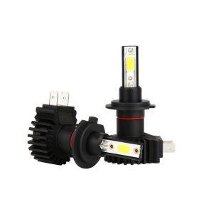 Integrated LED Car Headlights (Option: Black)