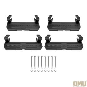 Running Board Side Step For 2021 Ford Bronco 4 Doors With OEM Rock Rails (Option: Black)