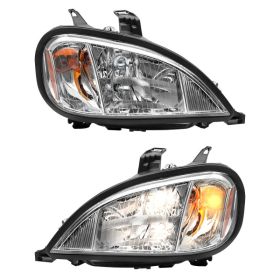 Fit 2004-2017 Freightliner ColumbiaPair Halogens Headlights Headlamps W,Bulbs (Option: 1pair)