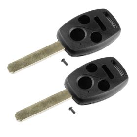 2Pcs Keyless Entry Remote Shell Case Fit For Accord 2008-2012 Car Key Fob Pad Replacement N5F-S0084A N5F-A05TAA With Uncut Blade (Option: 2pcs)