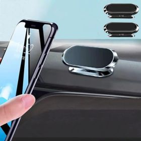 2 Pack Strong Magnetic Car Phone Holder Upgrade Powerful Magnet 360 Degree Rotation Universal Stable Car Cell Phone Mount Compatible With All Mob (Option: 2 Pieces Silver Set)