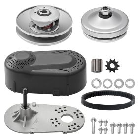 Drive Clutch, 2-8HP Engine, 2000 RPM High-Strength Drive Clutch with Asymmetric Designed Wheels & Robust Rubber Belt (Default: Default)