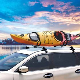 Universal Kayak Roof Rack J Bar, 1 Pairs-Bar Rack HD Kayak Carrier Canoe Boat Surf Ski Roof Top Mount Car SUV Crossbar (Option: AS PIC)