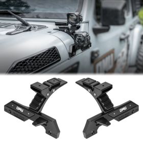 A-Pillar Light For Jeep Wrangler JL Gladiator JT Not For 4xe And 392 (Option: Powder Coated)
