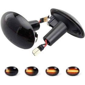 Sequential LED Fender Side Marker Light Amber Lamp For MINI Cooper R55 R56 R57 (Option: Amber)